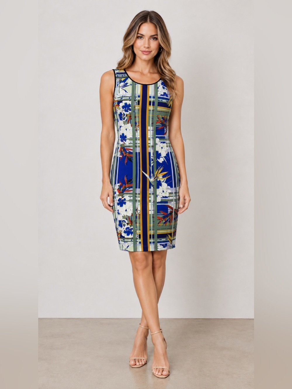 Dream Daily Dress Small Anthropologie Bodycon Stretch Scoop Back Art to Wear USA